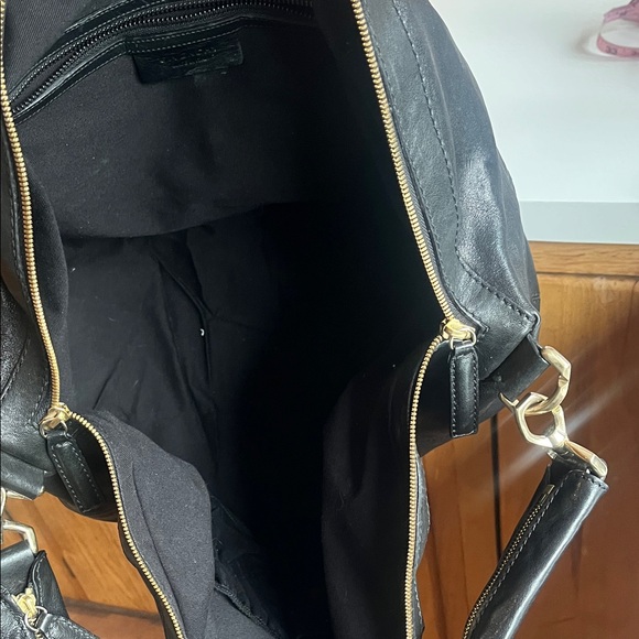 Givenchy Nightingale Black Leather Satchel with Top Handles and Detachable Strap - Picture 10 of 13